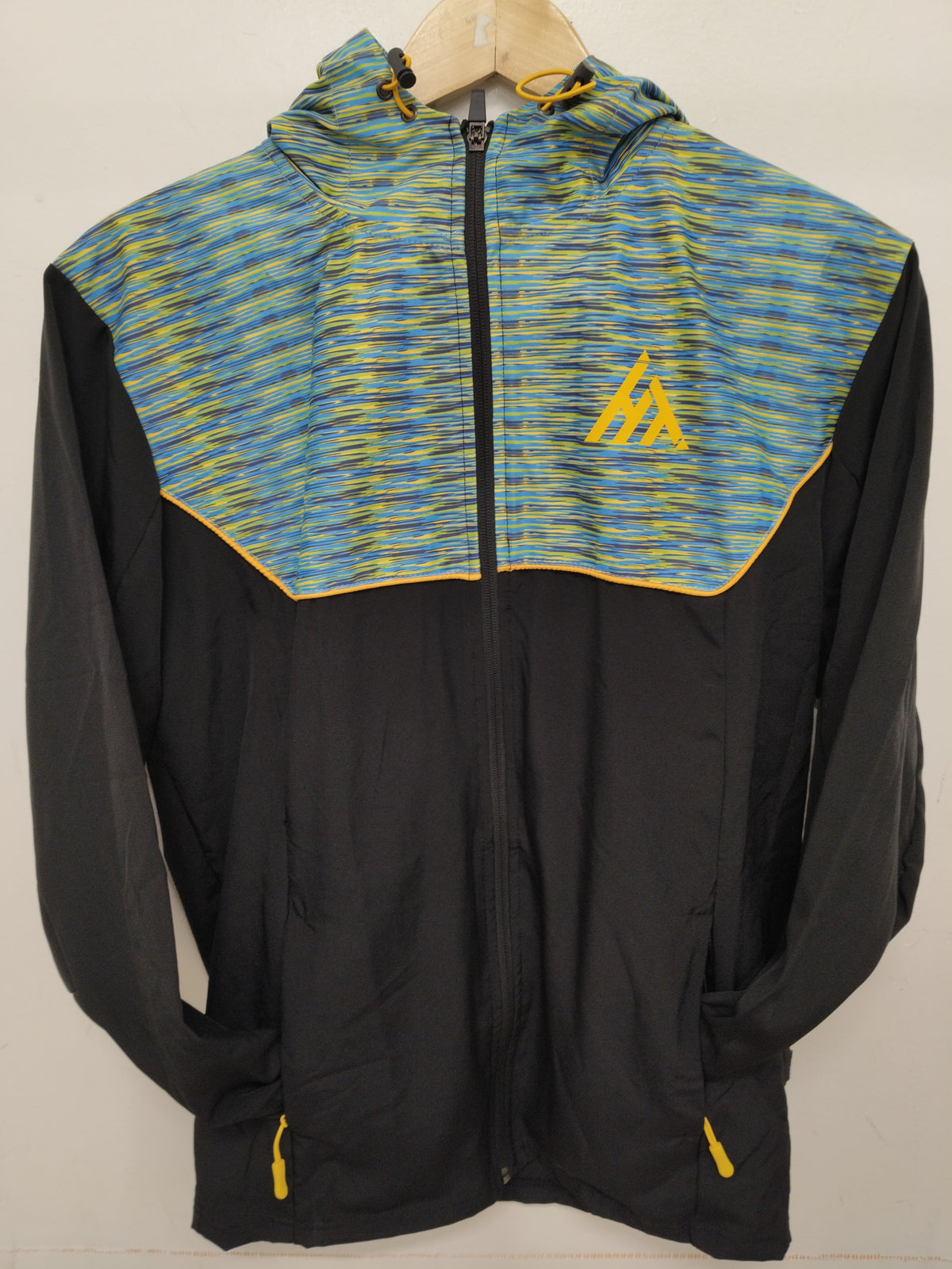 Active Tech Tracksuit Top Black Green