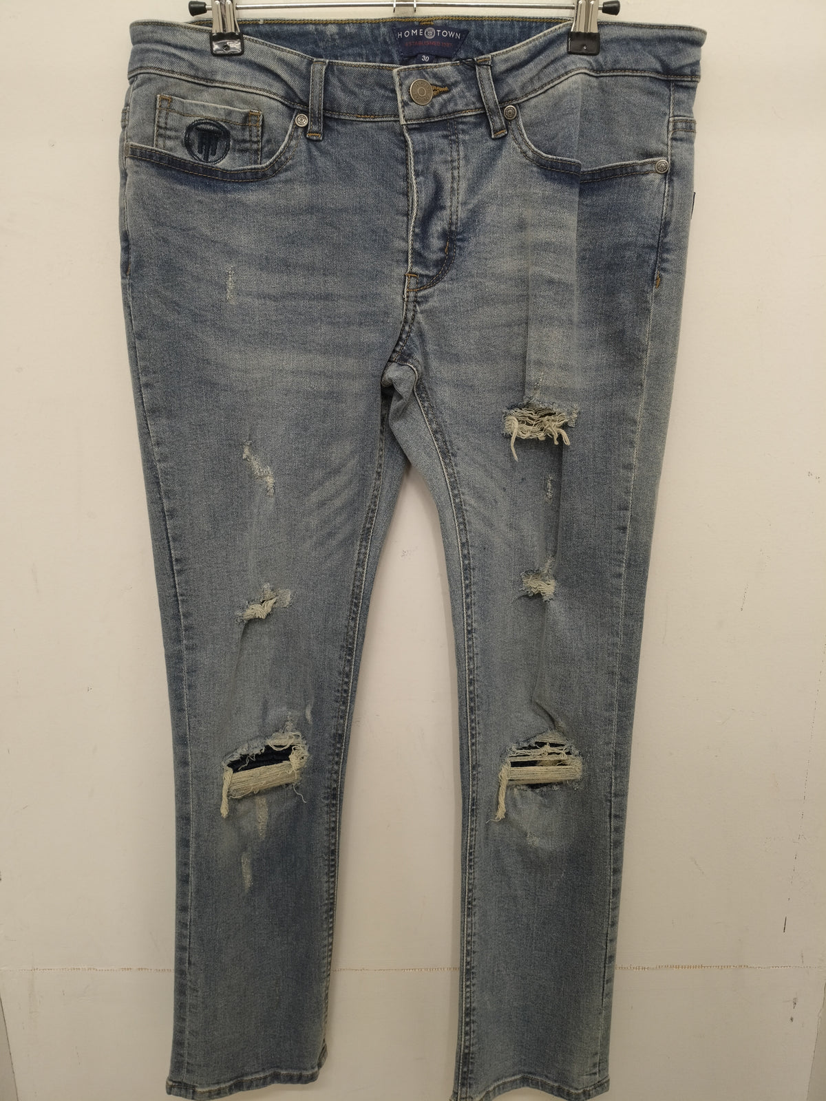 Signature Denim Rip And Repair Vintage Wash