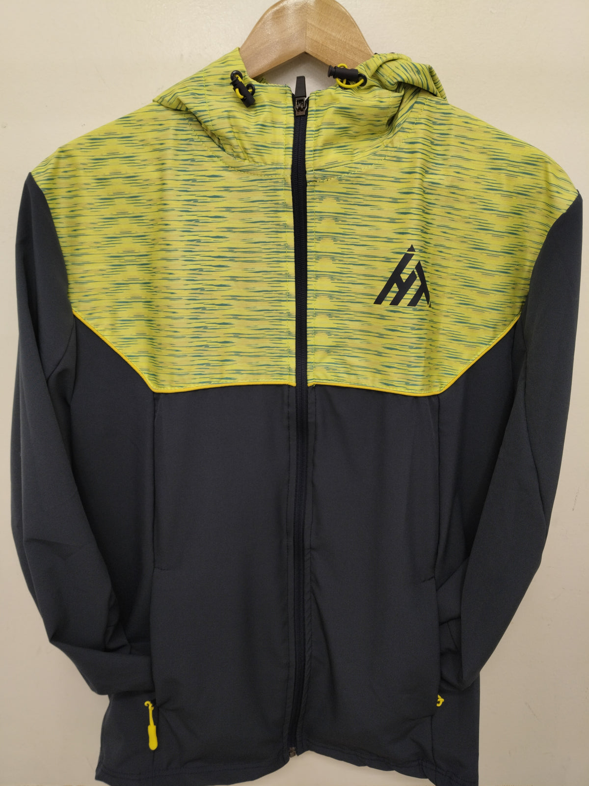 Active Tech Tracksuit Top Blue Yellow