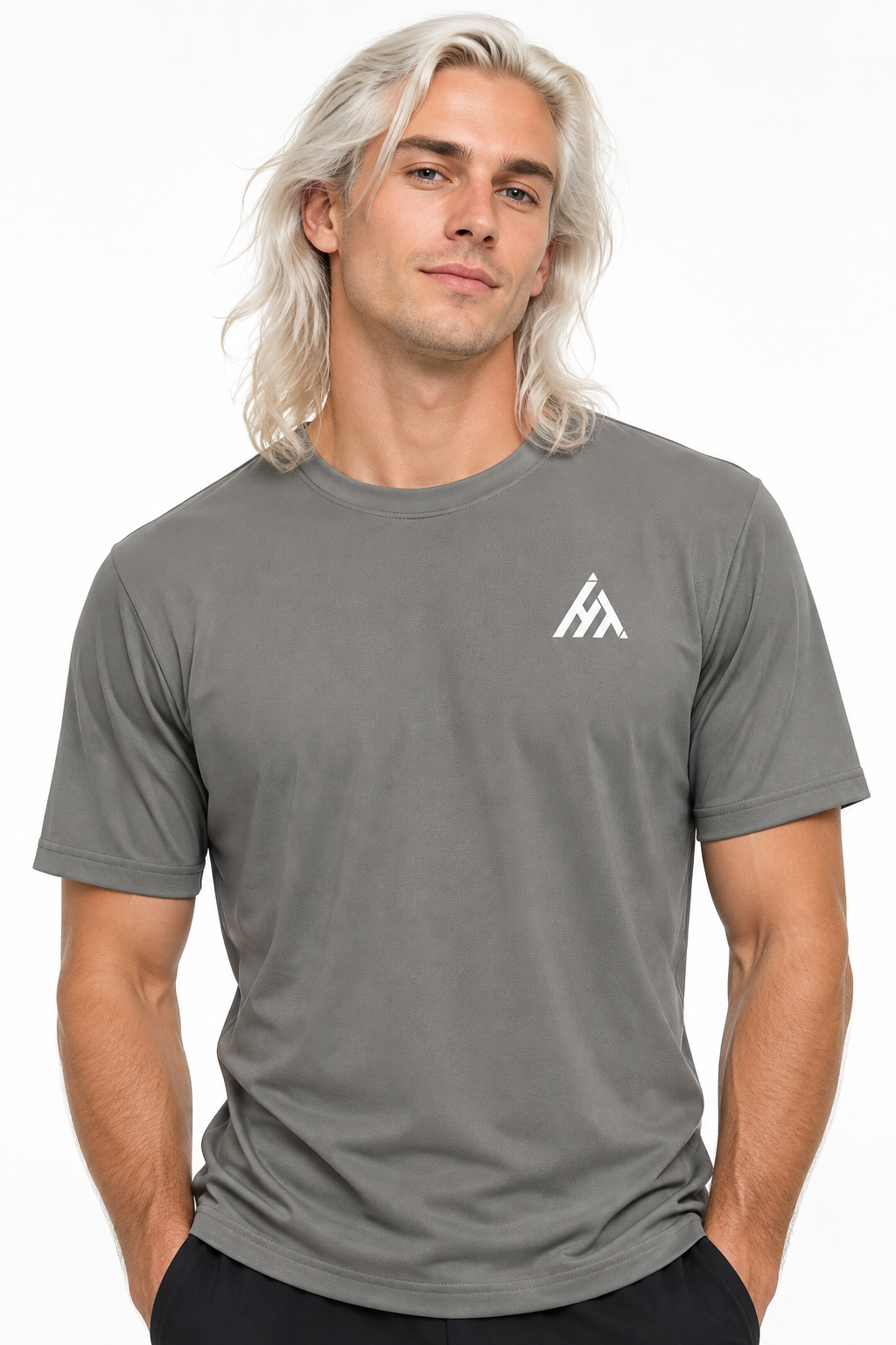 Active Tech Block T-Shirt Grey