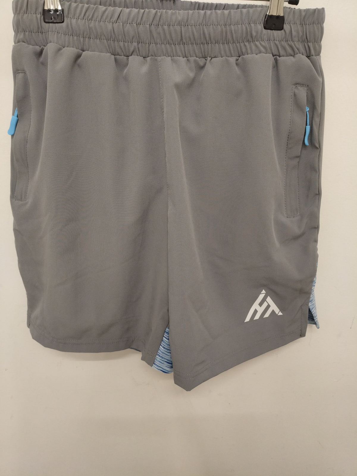Active Tech Shorts Grey Sky Blue