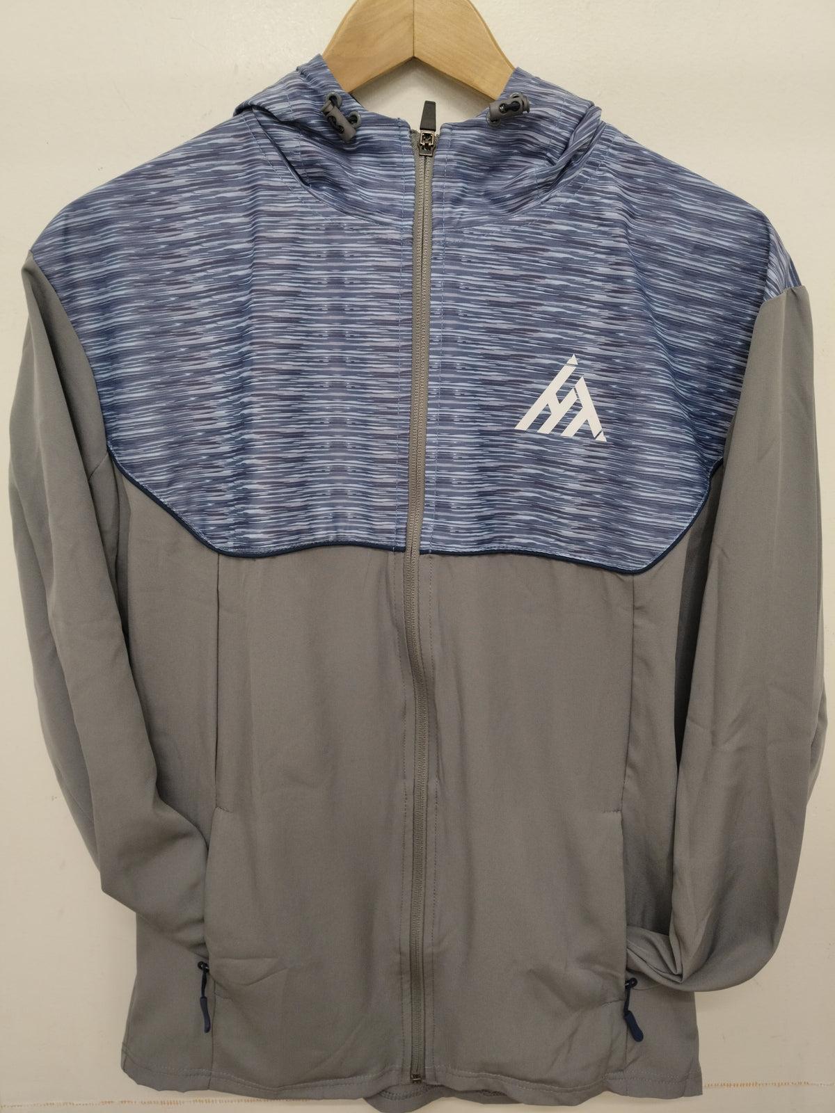 Active Tech Tracksuit Top Grey Blue